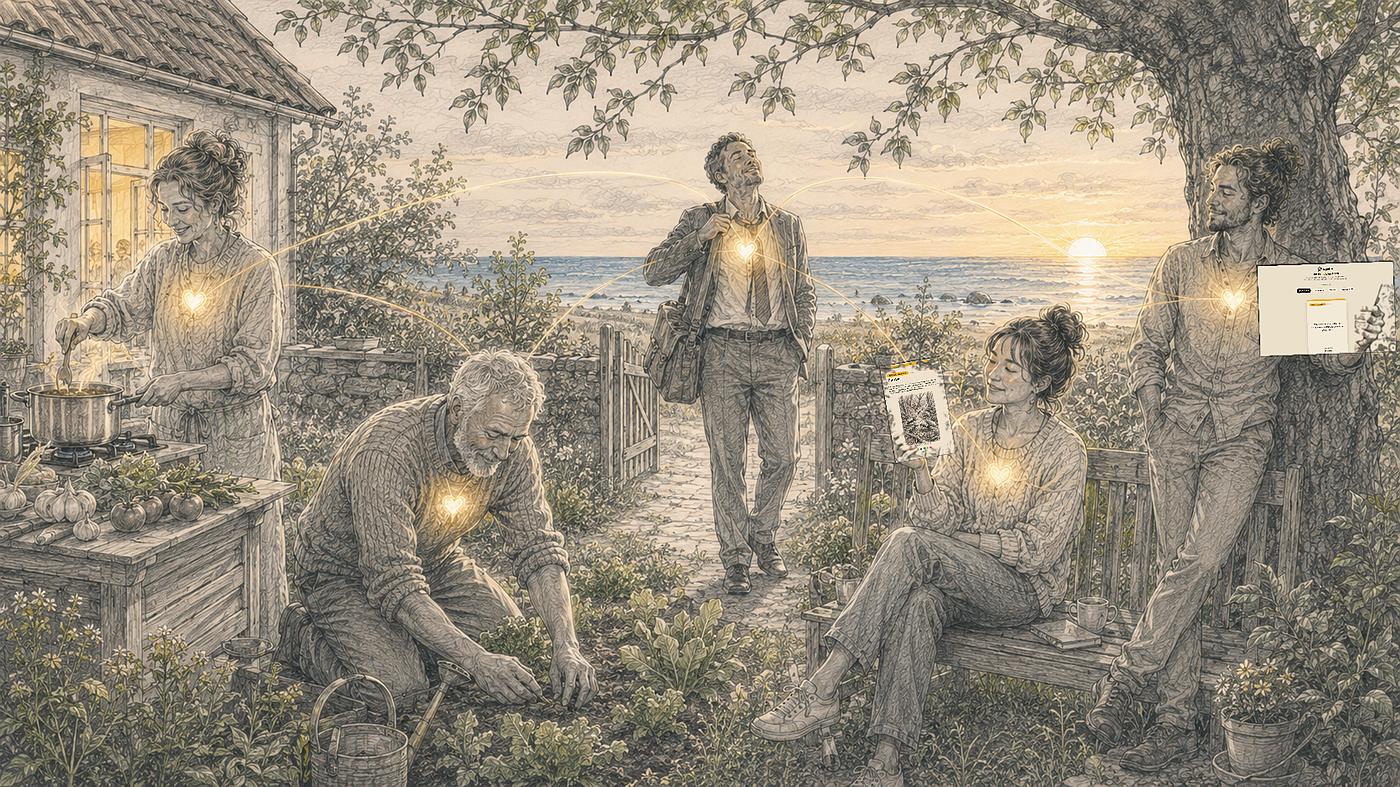 The light people get in their eyes when business, nature, inner life and community come into balance